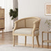 Curved Backrest Accent Chair