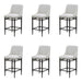 Marvin - Steel Frame Faux Leather Upholstered Bar Height Barstool