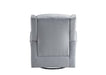 Zeger - Swivel Chair With Glider - Gray Fabric