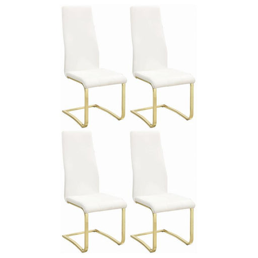 Montclair - Side Chairs (Set of 4) - White And Rustic Brass Sacramento Furniture Store Furniture store in Sacramento