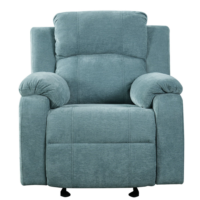 Upholstered Manual Recliner Chair With 3 Adjustable Backrest Positions