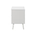 Accent Table & Storage Drawers - White