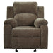Upholstered Manual Recliner Chair With 3 Adjustable Backrest Positions
