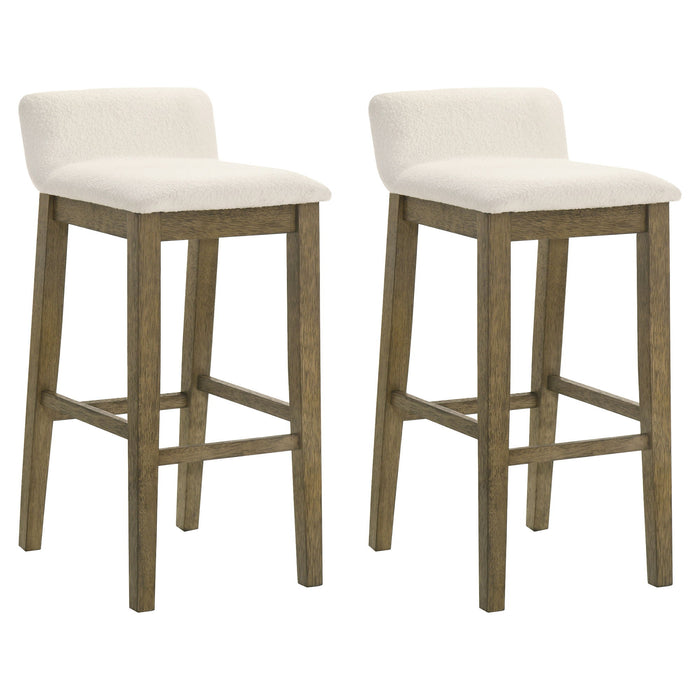 Annikah - Modern Transitional Wood Bar Height Kitchen Bar Stool