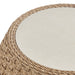 Kobalt - Rattan Round Outdoor Side Table With Sintered Stone Table Top - Beige