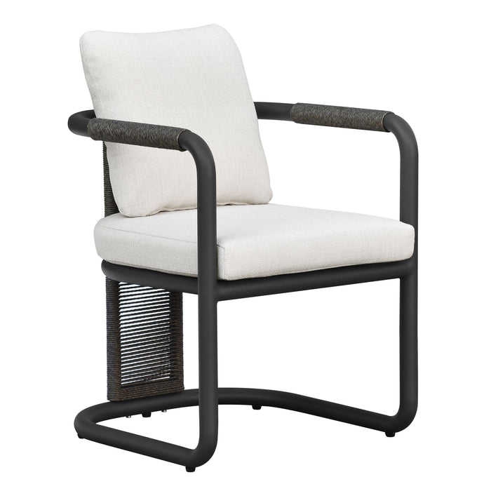 Dorado - Outdoor Dining Chair (Set of 2) - Off-White / Gray