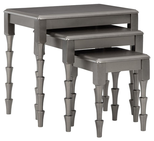 Larkendale - Metallic Gray - Accent Table Set (Set of 3) Sacramento Furniture Store Furniture store in Sacramento