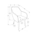 Dining Chair Side, Upholstered For Dining Room, Contemporary & Modern (Set of 2)