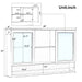 Double Sink Bathroom Vanity Set With Wall Mount Mirror Cabinet