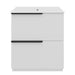 Fluted Bathroom Vanity With Ceramic Sink, Freestanding Cabinet