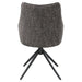 Malika - Side Chair With Swivel (Set of 2) - Brown Chenille