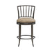 Vince - Commercial Grade Steel Frame Faux Leather Upholstered Swivel Counter Height Barstool