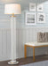 Rope Contemporary Floor Lamp - Natural / White