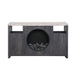 Nancy - Entertainment Unit With Bluetooth Speaker And LED Lighting - Gray