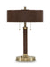 Arcmond - Metal Table Lamp - Brown / Gold Finish