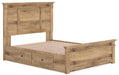 Makidern - Panel Storage Bed With Under Bed Storage Unit