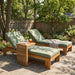 Outdoor Chaise Lounge Set & Side Table, 5 Position Adjustable Patio Recliner