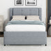 Upholstered Platform Bed With Multifunctional Trundle