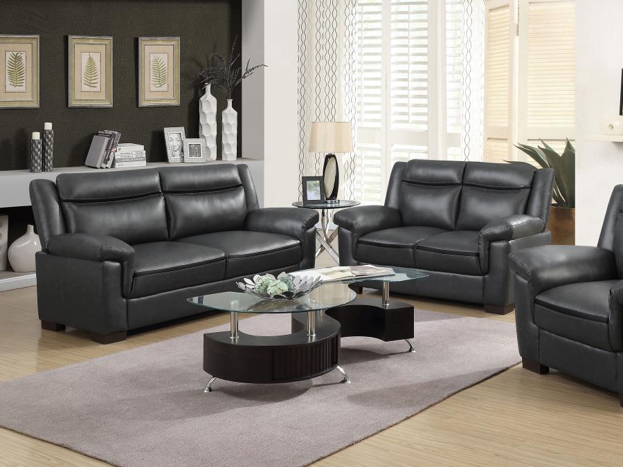 Arabella - Upholstered Padded Arm Sofa Set