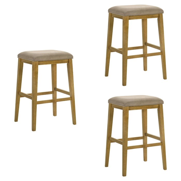 Jane Wood Bar Height Kitchen Bar Stool - Thumbnail 3