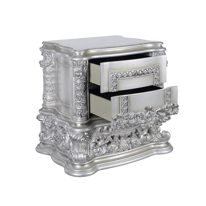Valkyrie - Nightstand - Antique Platinum