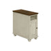 Accent End Table, Storage, Traditional - White