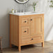 Modern Bathroom Vanity With Sink, Soft Close Drawers & Door, Storage Rack