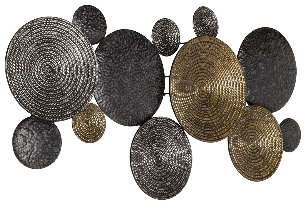 Emsley - Metallic / Black / Gray - Wall Decor Sacramento Furniture Store Furniture store in Sacramento