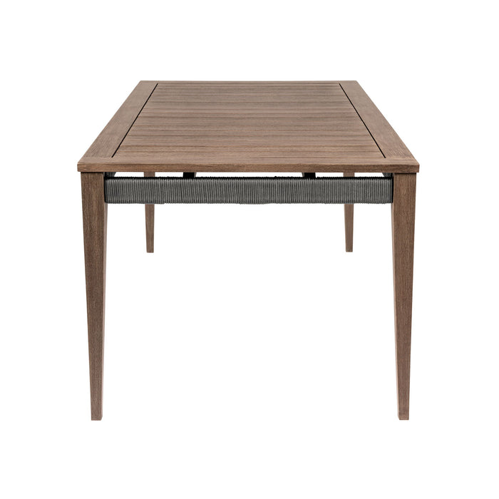 Orbit - Outdoor Patio Dining Table - Weathered Eucalyptus