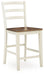 Brinfern - Barstool (Set of 2) - Brown / Antique White