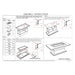 Ariya - Coffee Table - Dark Gray
