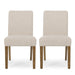 Contemporary Dining Chair With Upholstered Seating And Tapered Legs