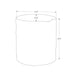 Contemporary Round Accent Table, Indoor / Outdoor