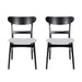 Modern Dining Chairs With Cushioned Seat (Set of 2)