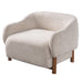 Modern Accent Chair With Recessed Arms And Tight Back