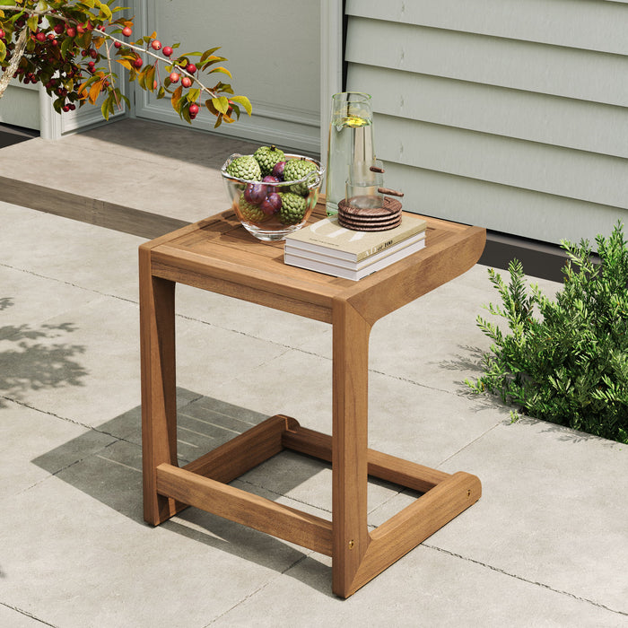Ashwell - Acacia Wood Side Table - Teak