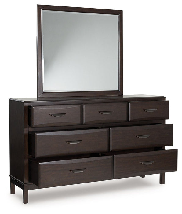 Vanmore - Dresser And Mirror - Dark Brown