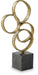 Wellcott - Sculpture - Gold Finish / Black