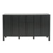 Colored Fluted Sideboard With 3 Doors And 1 Drawer