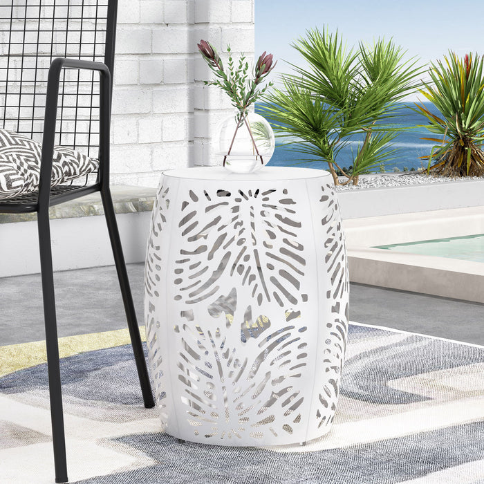 Modern Design Metal End Table, Large