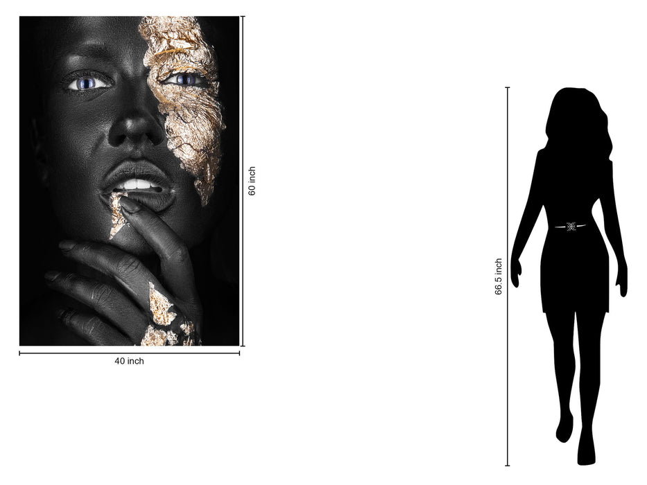 Tempered Glass With Foil - Pondering Gold - Dark Gray