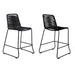 Shasta - 26" Outdoor Metal And Rope Stackable Barstool