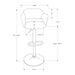 Swivel Stool Bar Height, Adjustable Versatile Seating, Contemporary & Modern