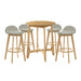 Vera - 5-Piece Wood Bar Set