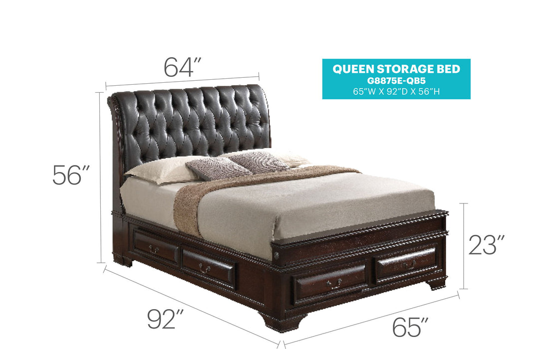 Storage Bed Elegant Transitional