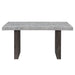 Susan - Dining Table Set With Base - Gray