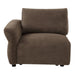 Theodore - Modular Left Facing Arm Chair - Brown Chenille