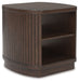Korestone - Square End Table - Dark Brown