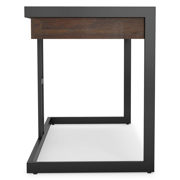 Erina - Desk - Distressed Charcoal Brown