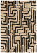 Timworth - 8' x 10' Washable Rug - Black / Beige